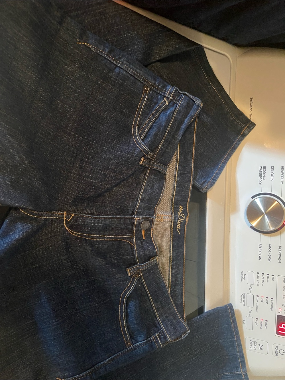 Old Navy The Diva-Dark Blue Straight Leg Jeans